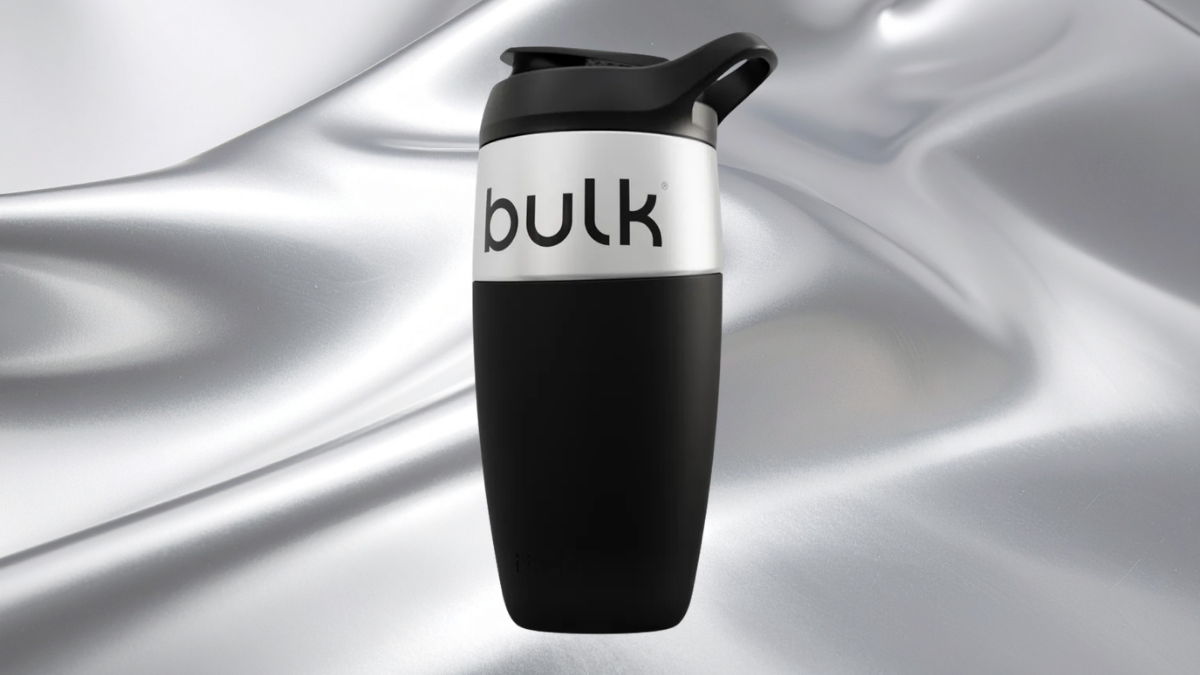 Bulk x Promixx Stainless Steel Shaker – Black 700ml
