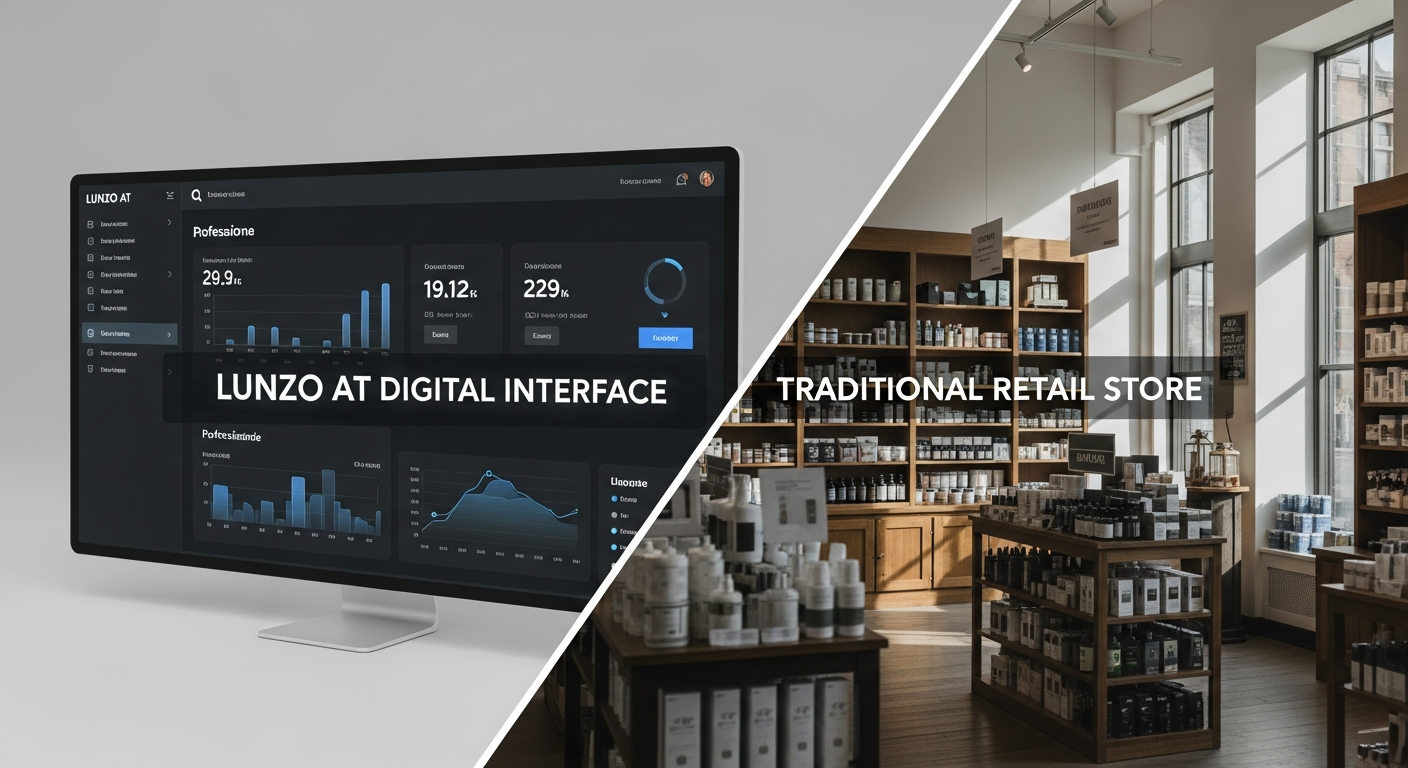Lunzo AT e-commerce marketplace storefront displaying diverse product categories and regional platforms