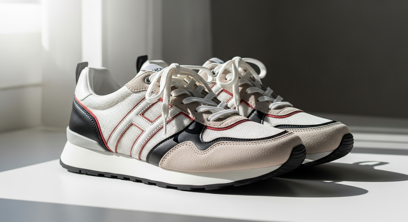 Hoff Bridge Women's Trainers in neutral colorway displayed on white background