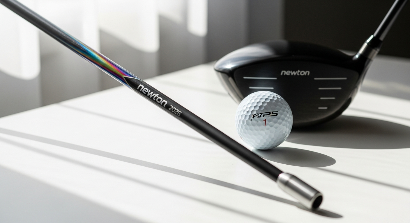 Newton Motion Golf Driver Shaft with color-shifting paint design and Kinetic Storage Construction technology