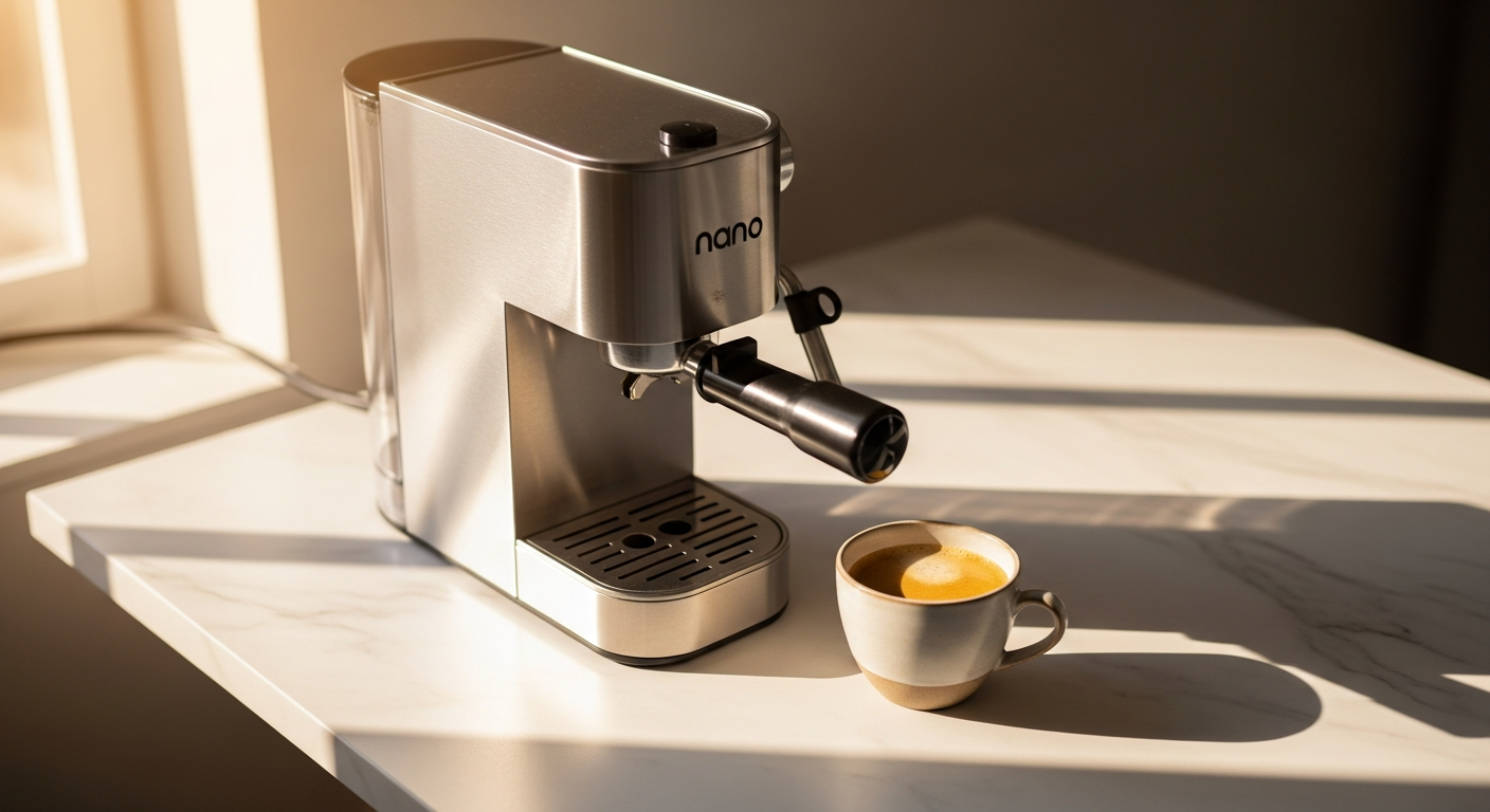 OutIn Nano portable espresso machine with 20-bar pressure system for travel
