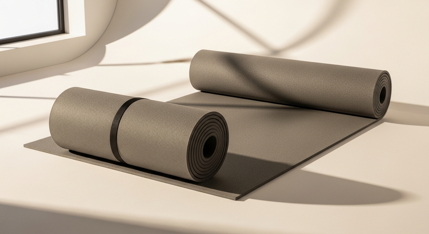Heavy-duty all-purpose gym mat with shock-absorbent foam construction for fitness facilities