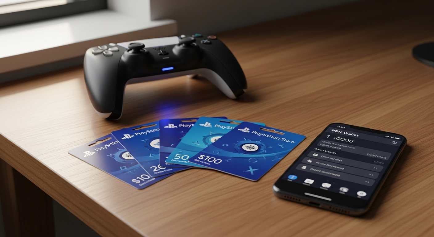 PlayStation Store Card Norway digital codes displayed on gaming console screen