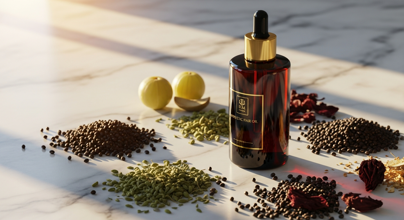 Balaayah Black Gram Body Booster bottle with frankincense and vanilla ingredients displayed