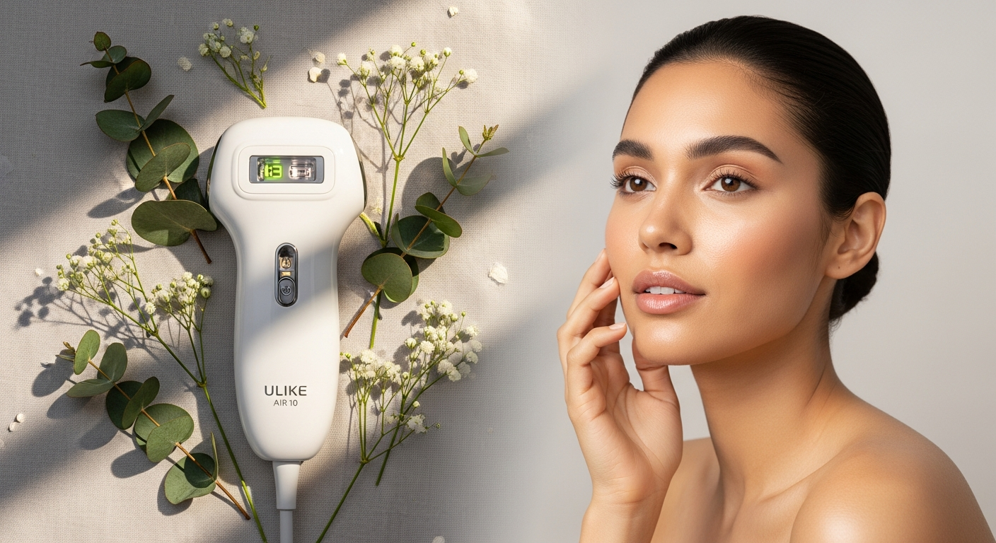 Ulike Air 10 IPL hair removal handset with ice-cooling technology for sensitive skin