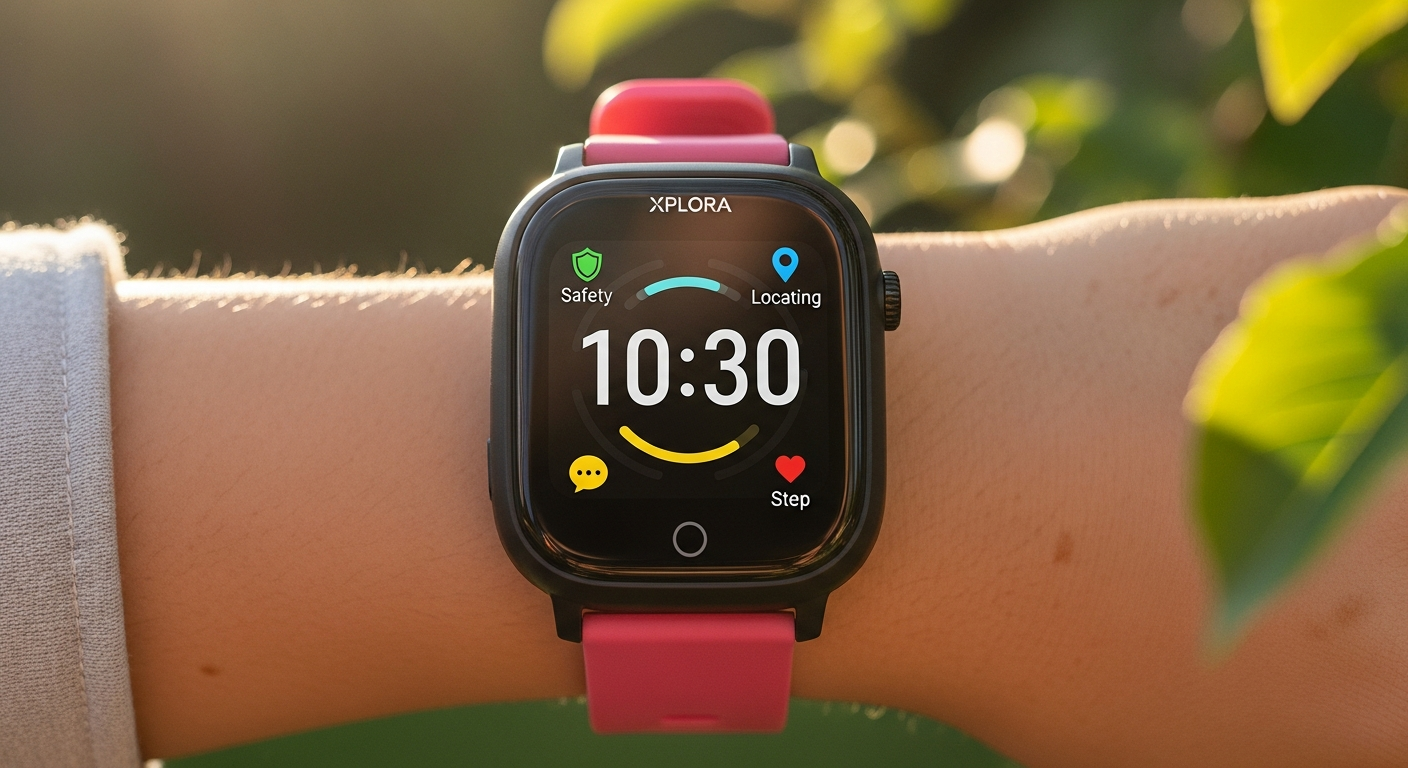 Xplora X6Play Kids Smartwatch GPS Tracker with colorful interchangeable straps and display screen