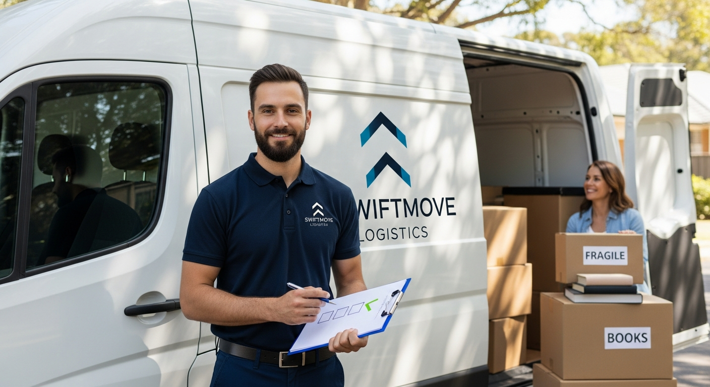 AnyVan man and van service truck with professional driver ready for moving