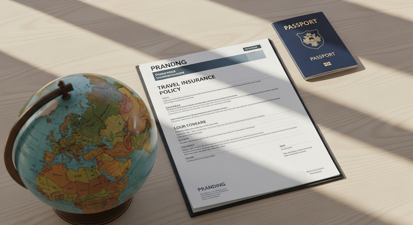 Frequent traveler reviewing annual multi-trip travel insurance policy documents
