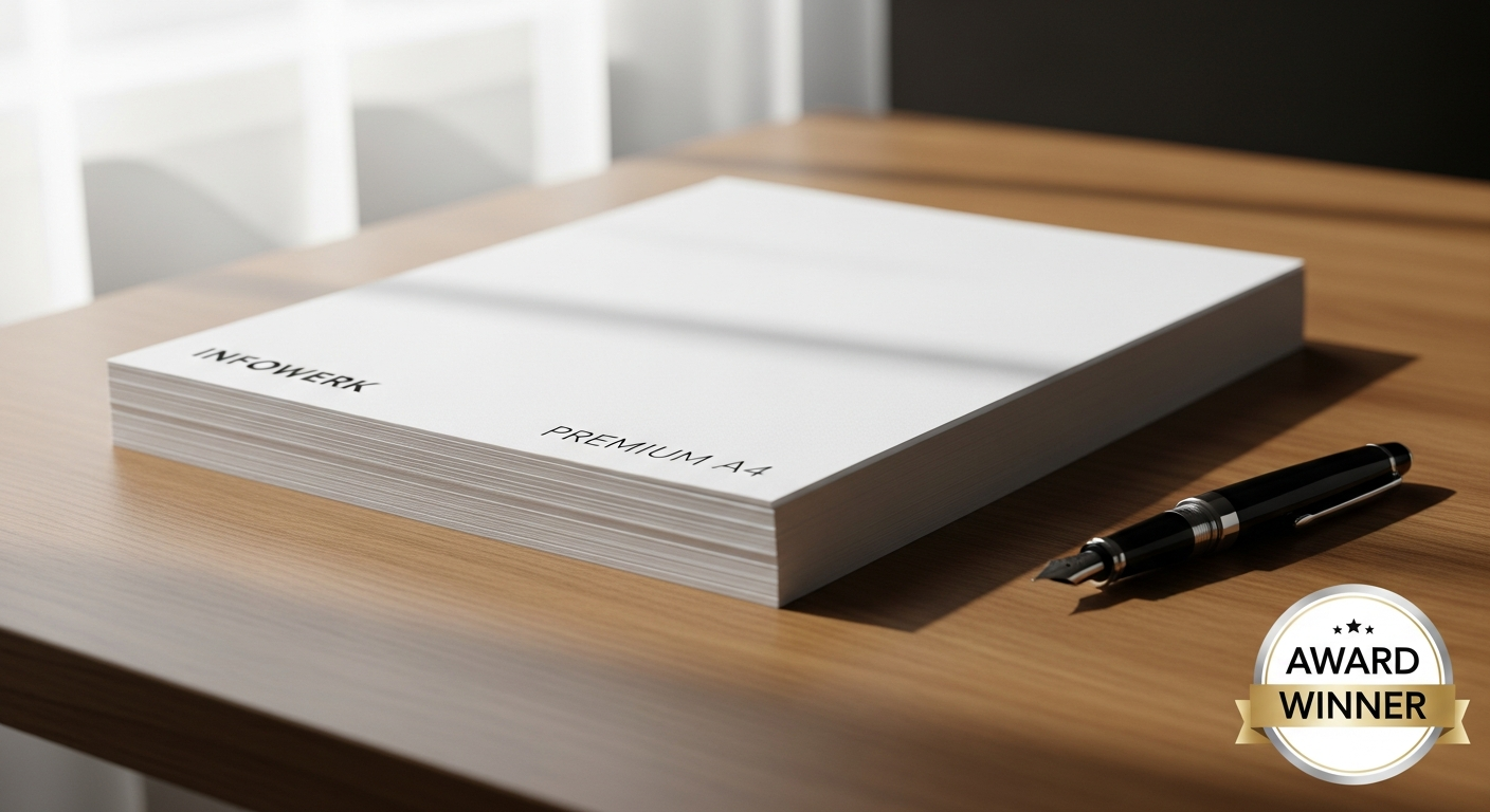 Infowerk Premium A4 Paper for professional office, home, and everyday printing needs