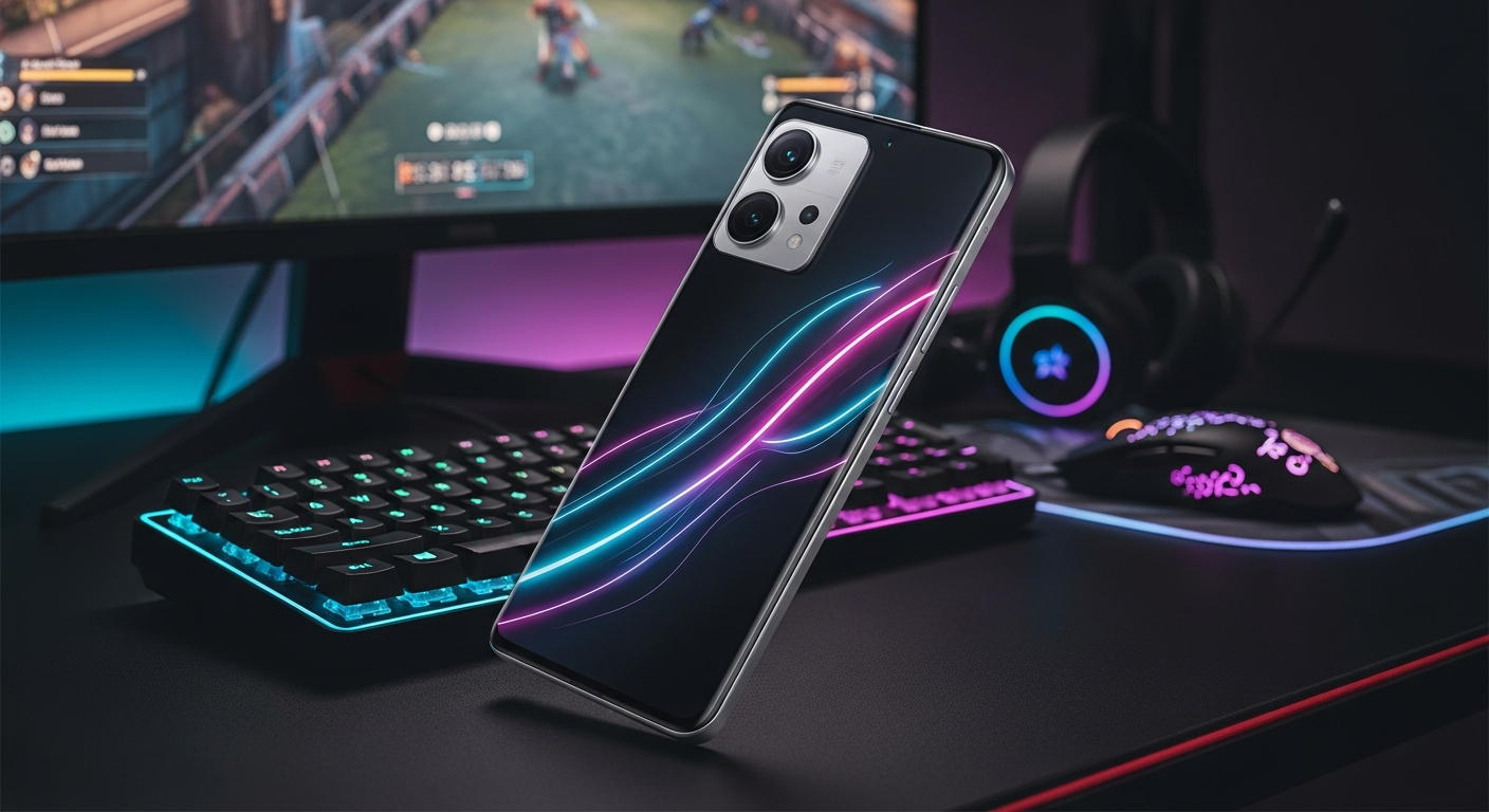 Xiaomi Redmi Note 15 Pro+ 5G smartphone displaying 120Hz gaming performance on screen