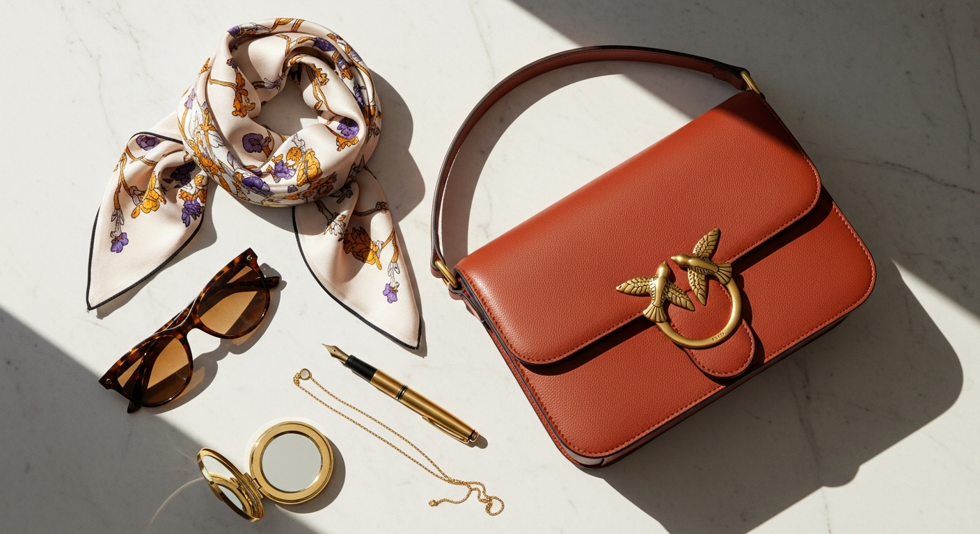 Pinko Love One Classic Shoulder Bag with iconic Love Birds buckle detail