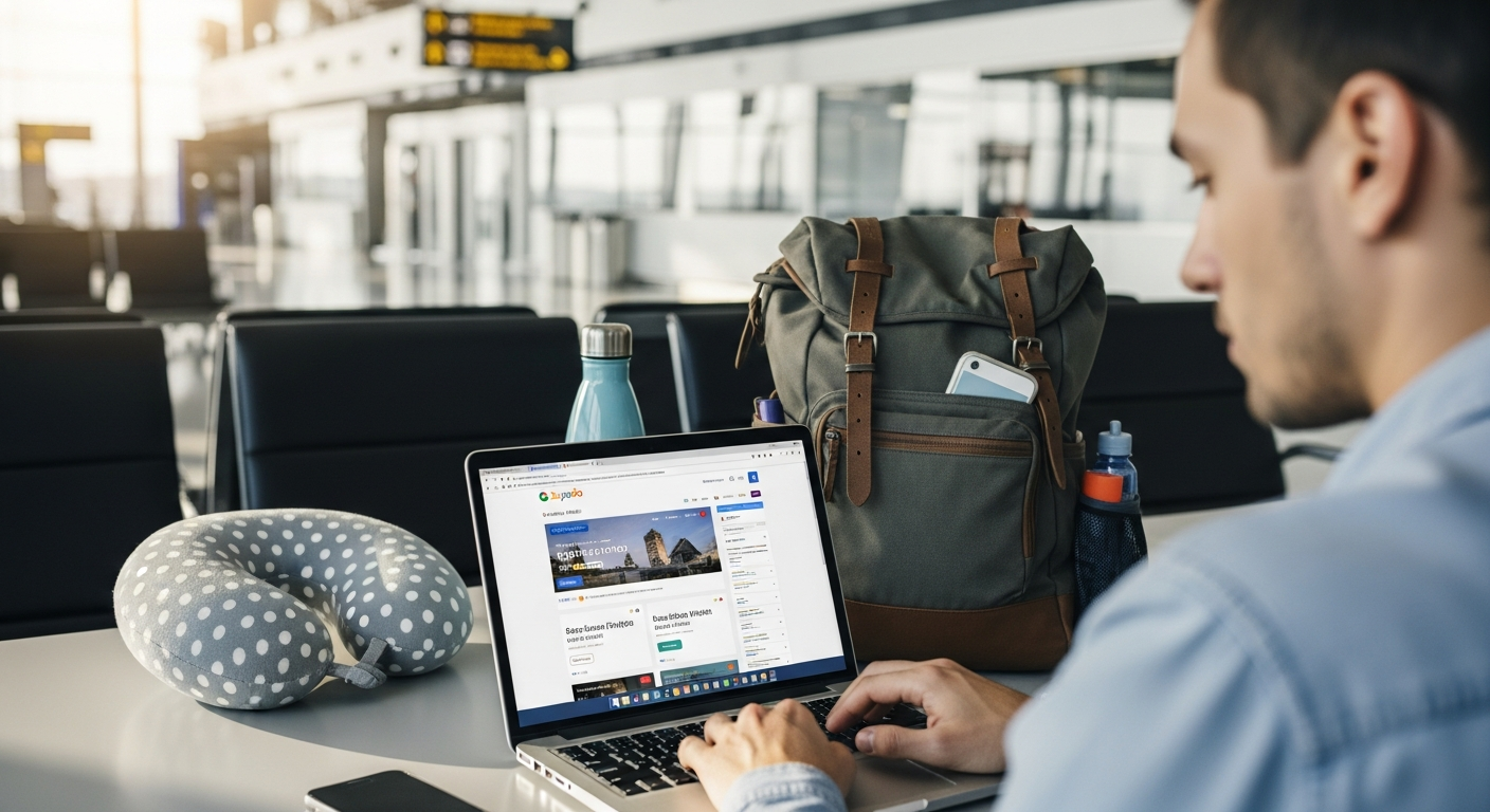 Lol Travel IT flight booking platform interface showing airline comparison and pricing details