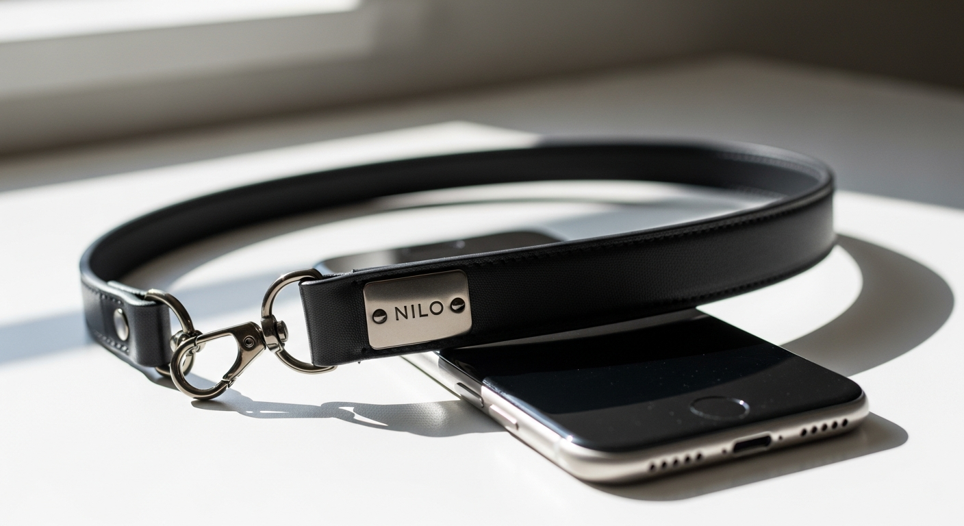 Colorful handmade NILO phone straps with carabiner hooks displayed together