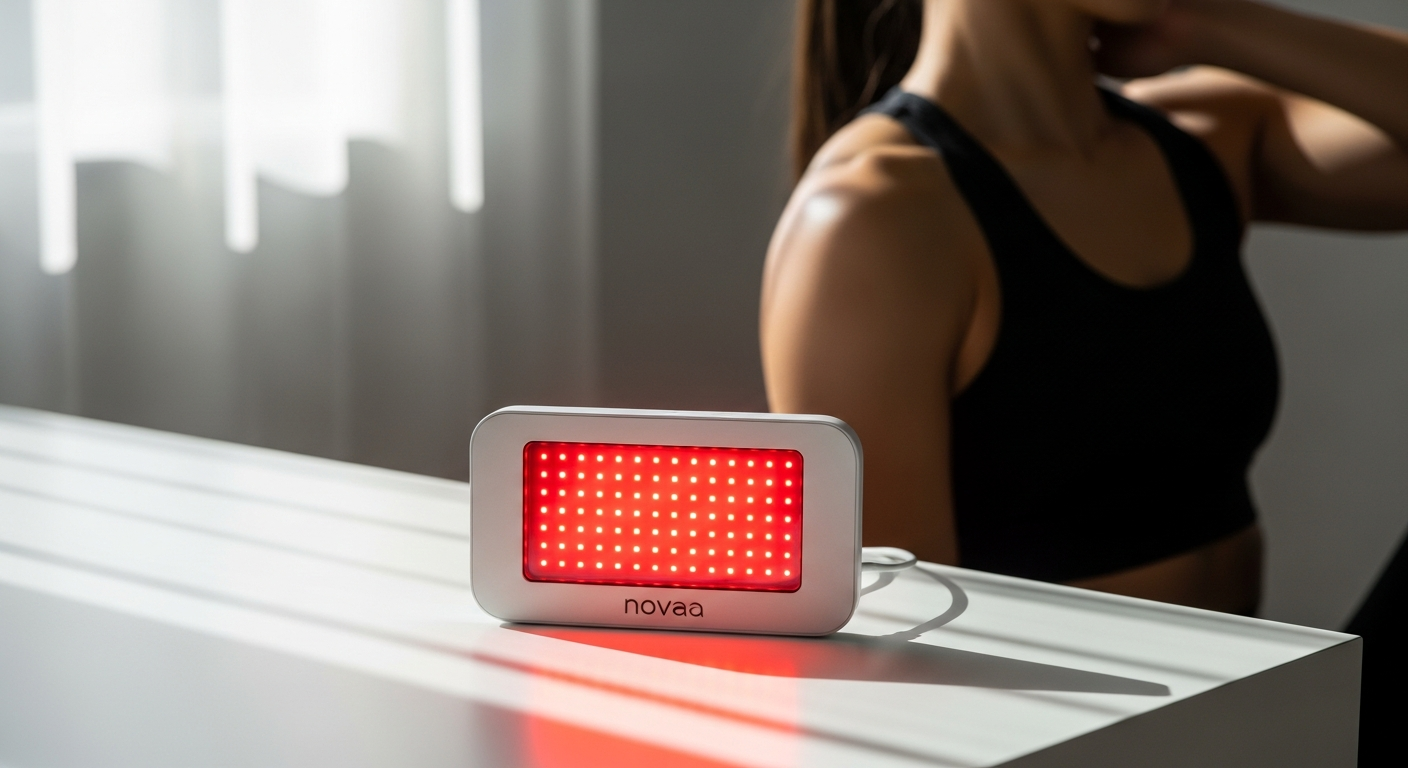 Novaa Light Pad Deep Healing Therapy device with red and infrared LEDs for athletic recovery