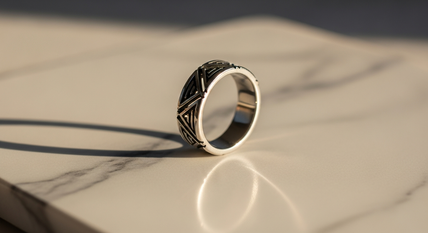 Natkina Exquisite Silver Ring with hand-set cubic zirconia stone and rhodium-plated sterling silver band