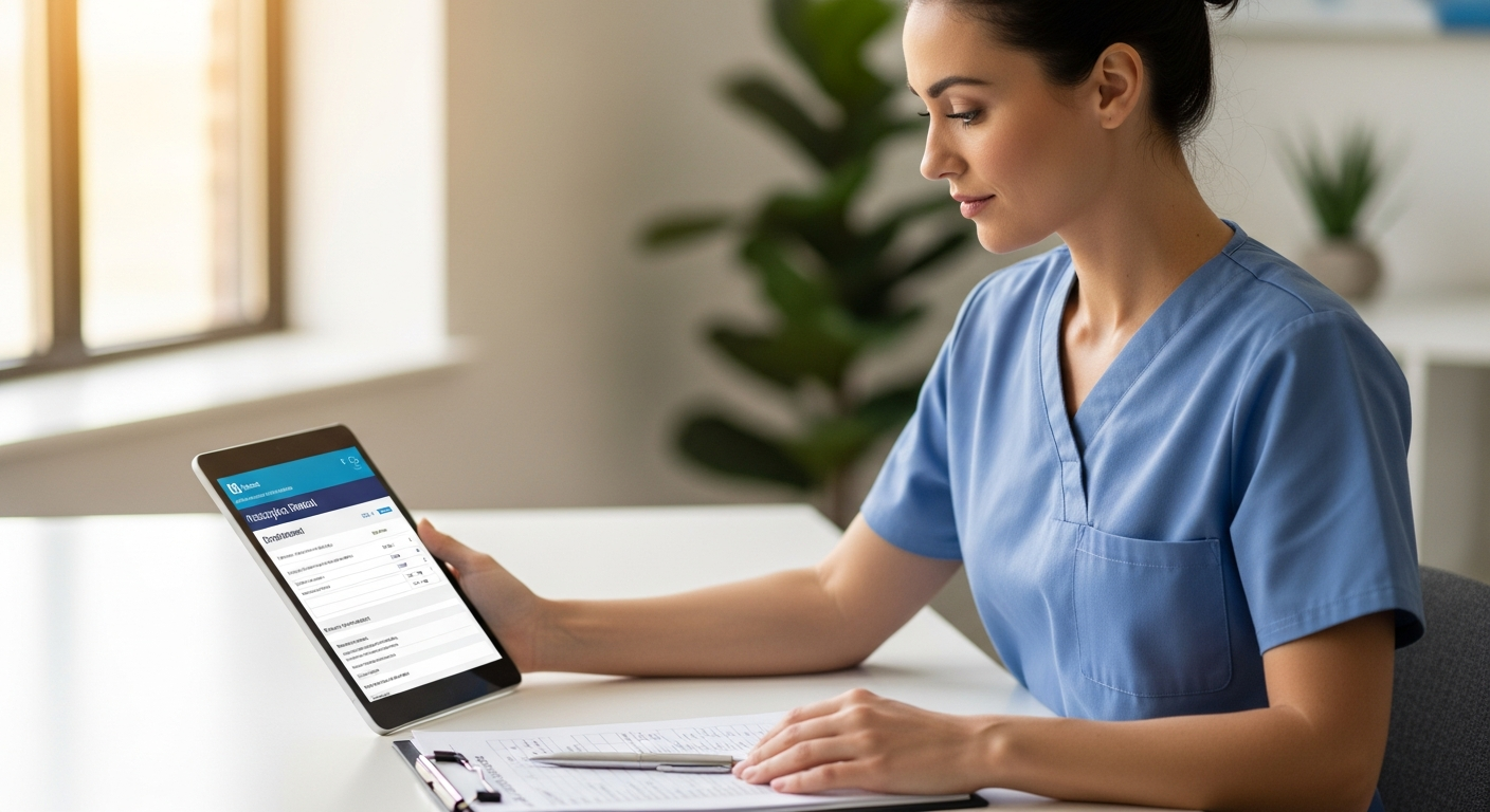 Doctor conducting online video consultation with patient on digital healthcare platform