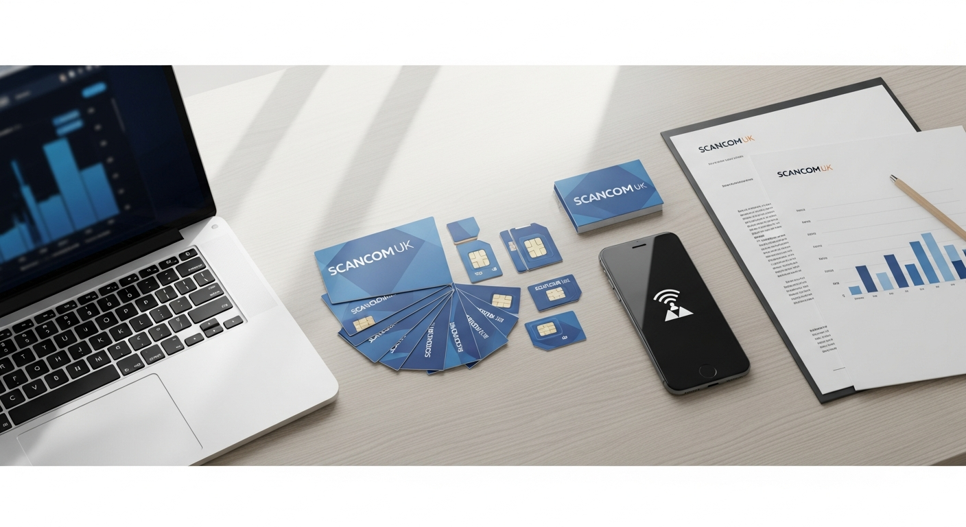 Scancom UK preloaded data SIM card for business connectivity solutions