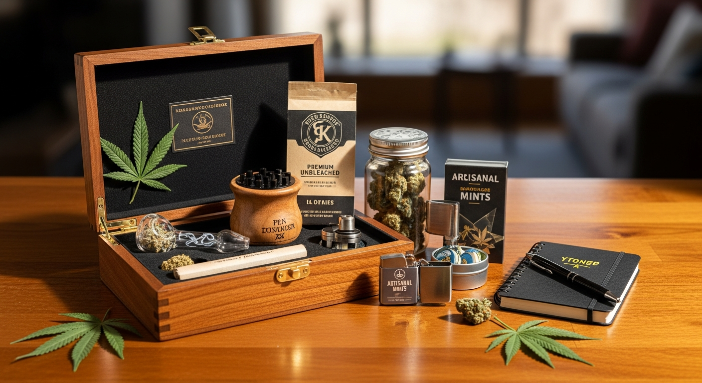 Premium monthly stoner box subscription with curated smoking accessories