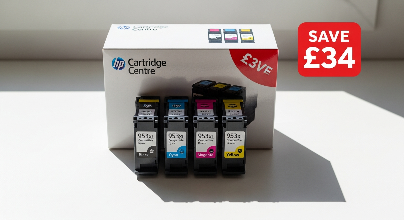 Premium Compatible HP 953XL Ink Multipack four colour cartridge set for printing