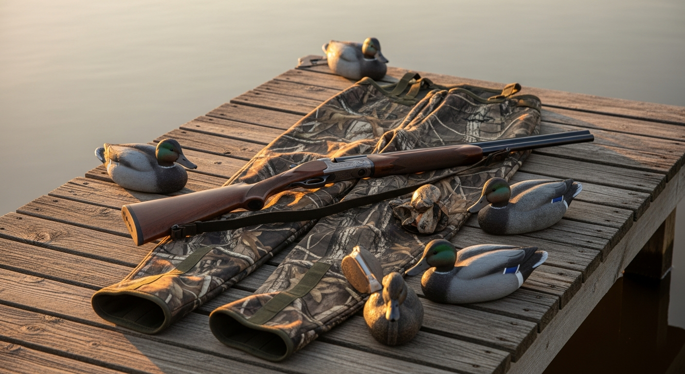 TideWe Realtree MAX5 insulated hunting waders displayed in marsh environment