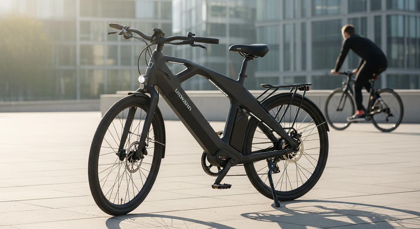 Urwahn Platzhirsch 3D-printed urban e-bike with innovative Softride frame design