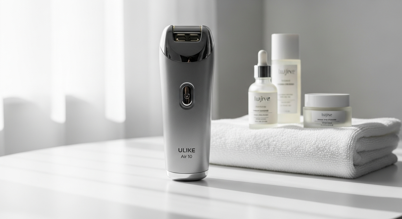 Ulike Air 10 IPL hair removal device with Sapphire Ice Cooling technology displayed