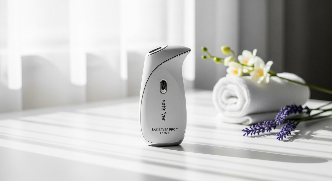 Satisfyer Pro 2 Gen 2 Air Pulse Clitoral Stimulator in sleek design with intensity controls