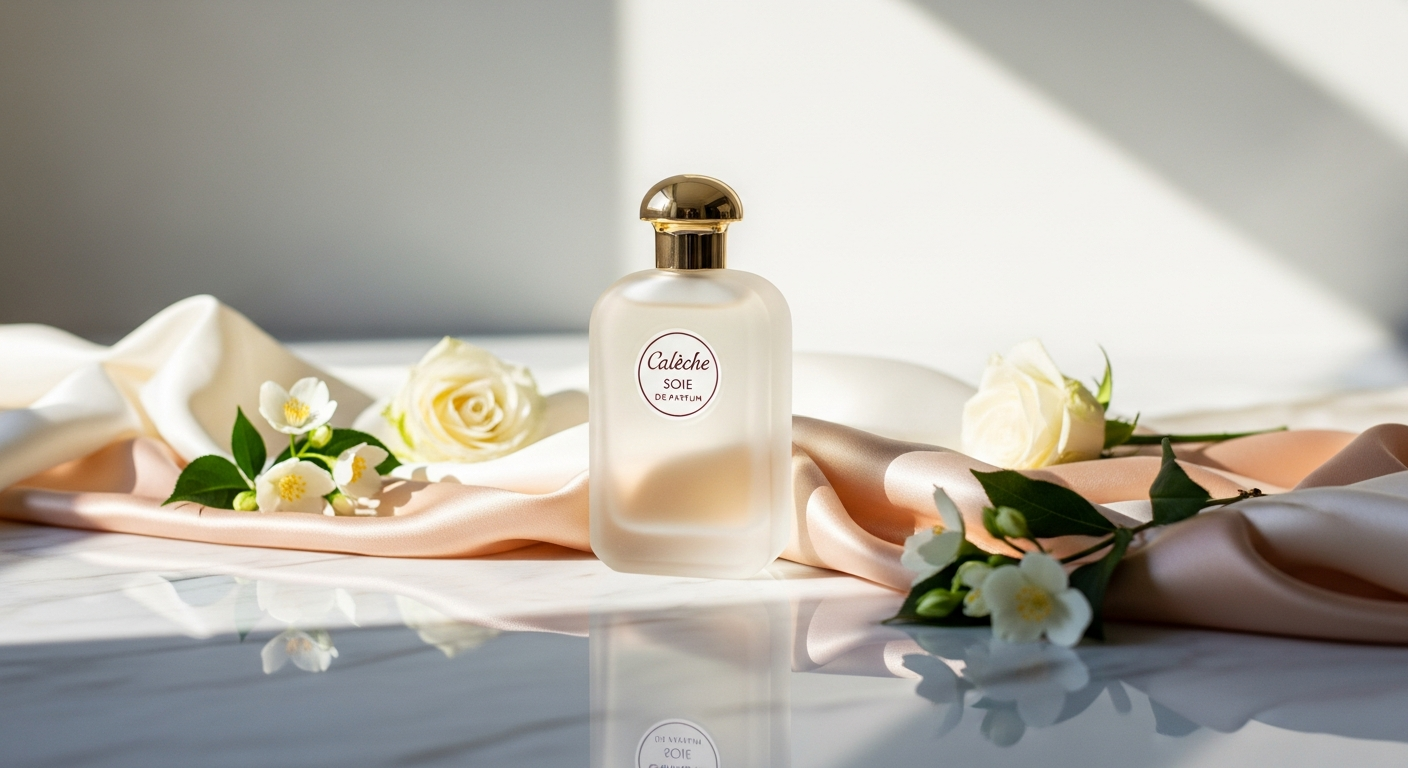 Hermès Calèche Soie de Parfum luxury fragrance bottle with elegant packaging