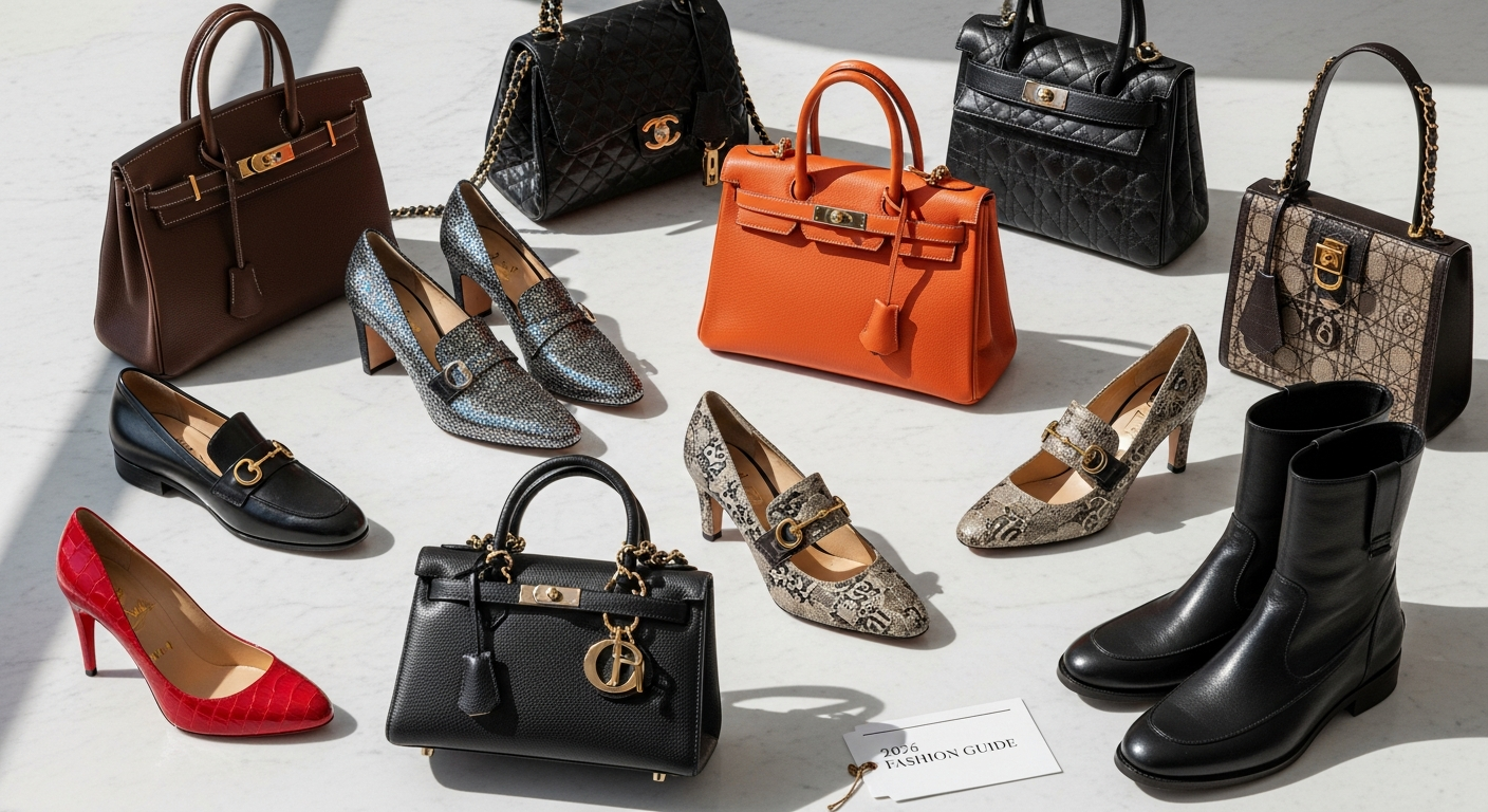 Delibertiit luxury designer bags and premium footwear collection display