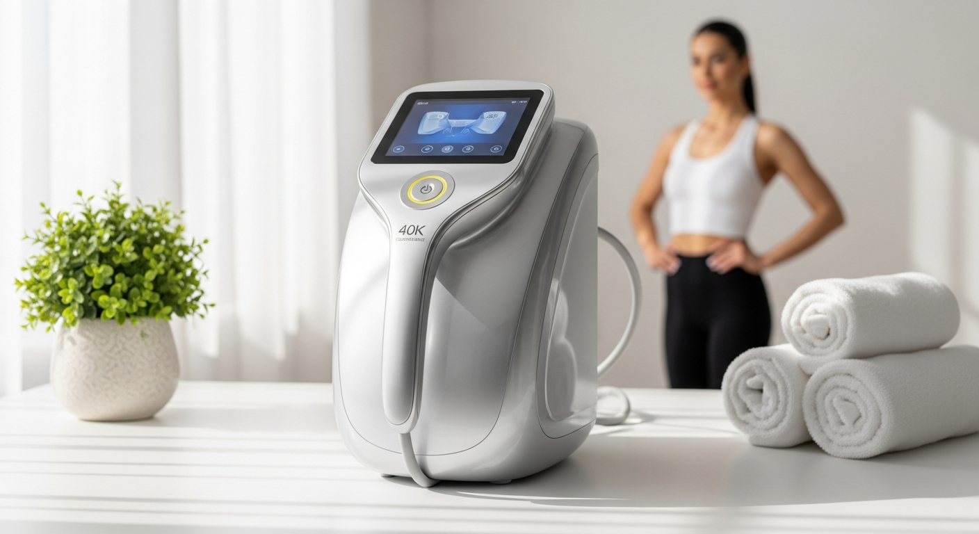 5-in-1 40K cavitation RF vacuum body sculpting machine for at-home professional results